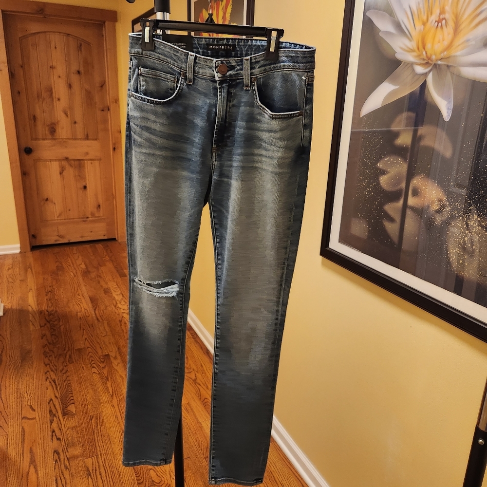 Monfrere Greysone Distressed Skinny Jean 👖 New